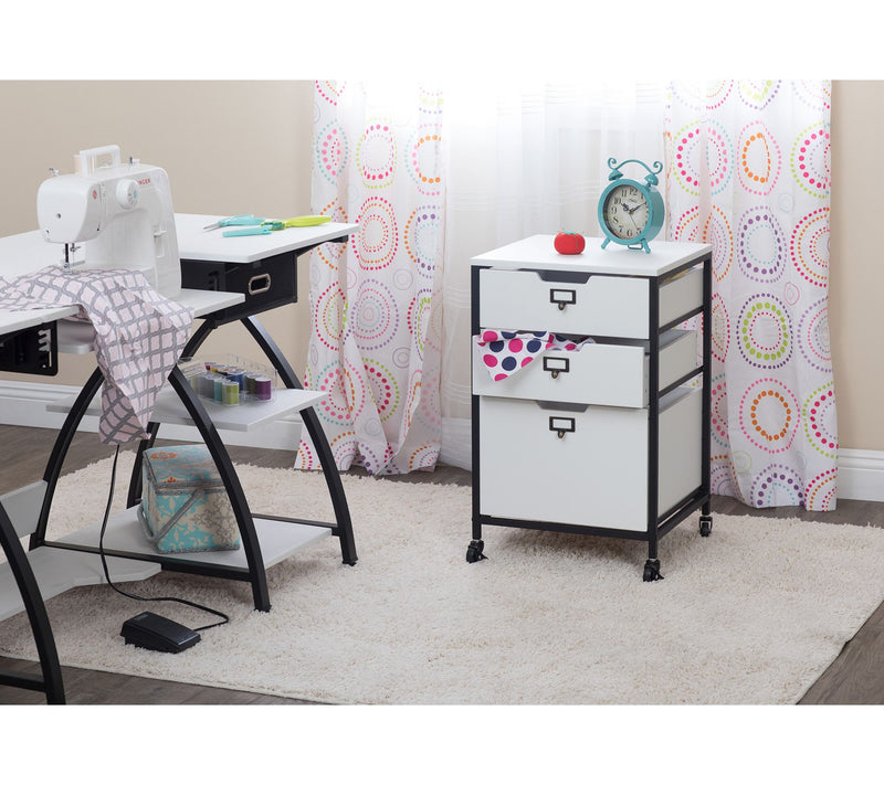 Studio Designs  3 Drawer Mobile Organizer Cart — View 2