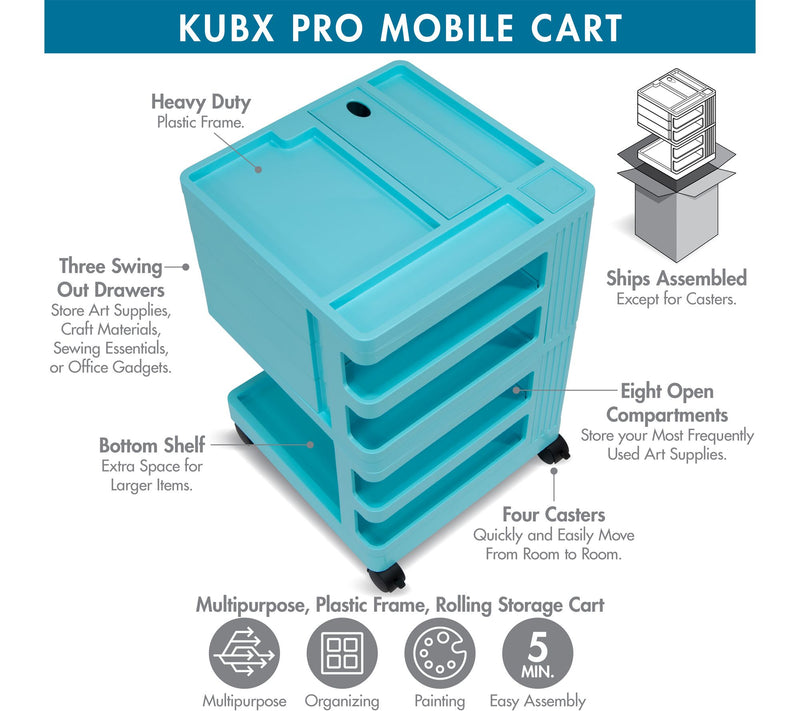 Studio Designs Kubx Pro Rotating 4 Sided Storage Organizer — View 3