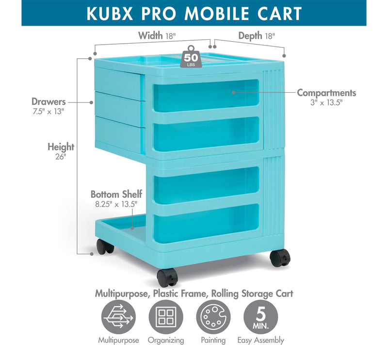 Studio Designs Kubx Pro Rotating 4 Sided Storage Organizer — View 2
