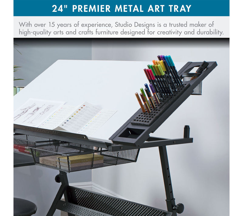 Studio Designs 24" Premier Metal Storage for Drafting Table — View 5