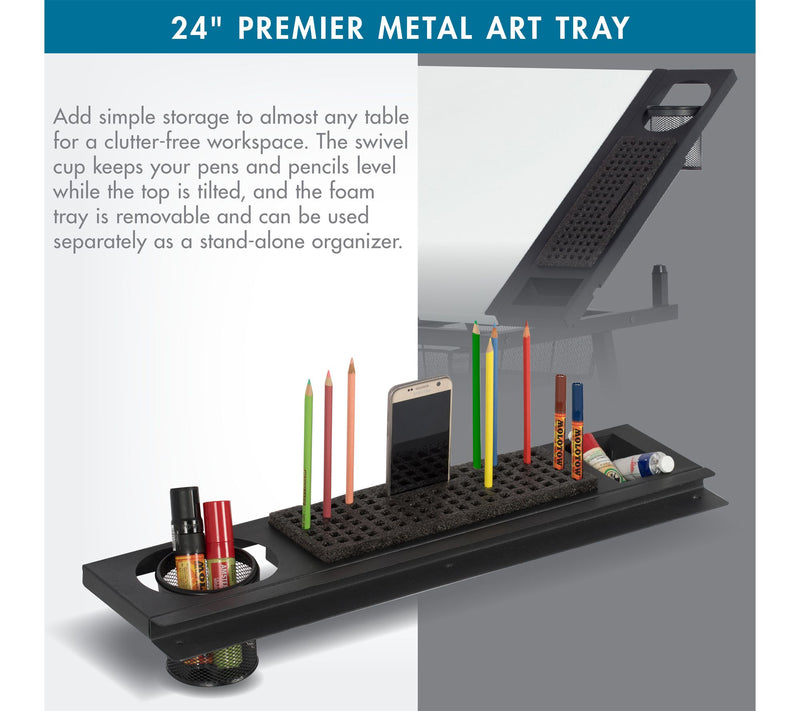 Studio Designs 24" Premier Metal Storage for Drafting Table — View 4