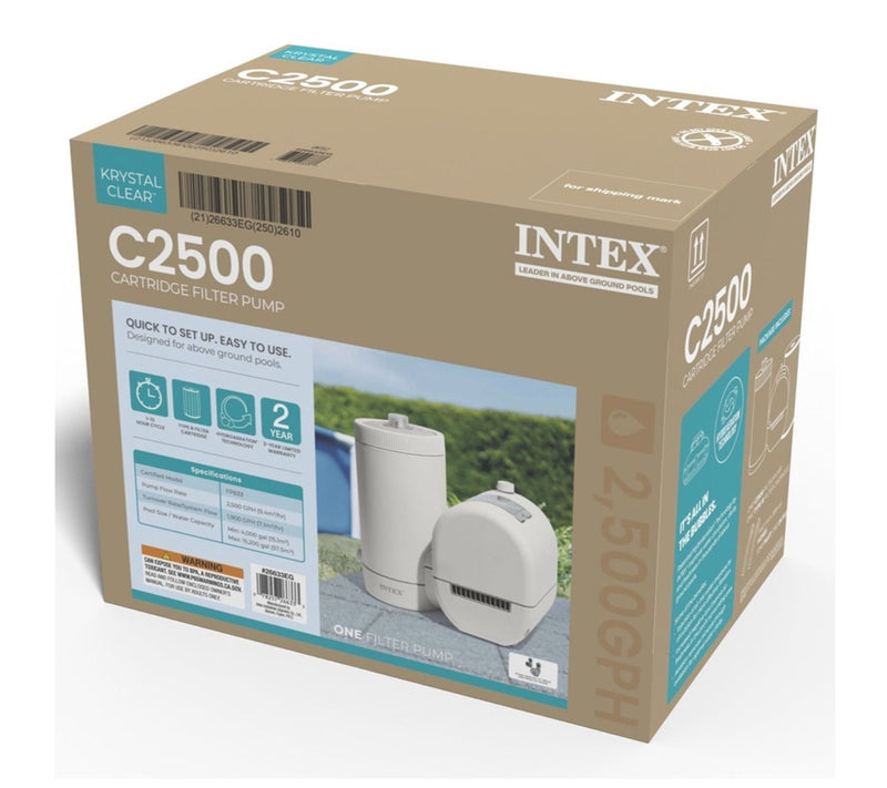 Intex Krystal Clear Cartridge Filter Pump C2500 — View 8