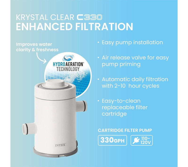 Intex Krystal Clear Cartridge Filter Pump C330 — View 5