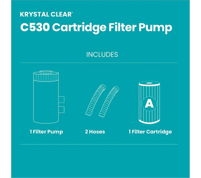 Intex Krystal Clear Cartridge Filter Pump C530 — View 4