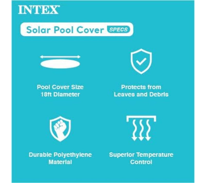 Intex Round 18 ft Solar Pool Cover — View 4