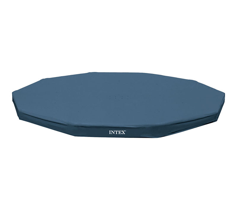 Intex Round 10 ft Metal Frame Debris Pool Cover — Main view