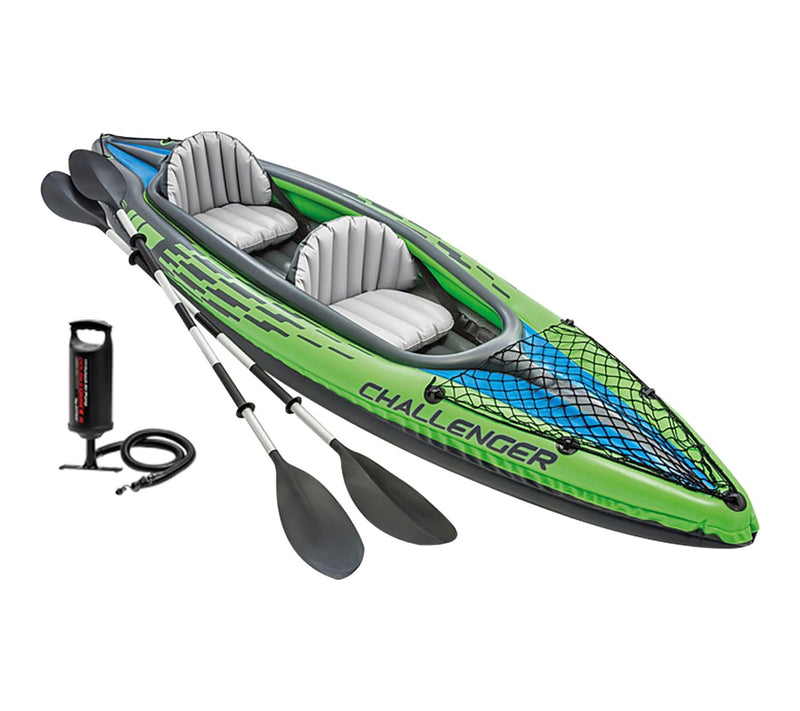 Intex Challenger K2 2 Person 11.5ft InflatableKayak Set — View 10