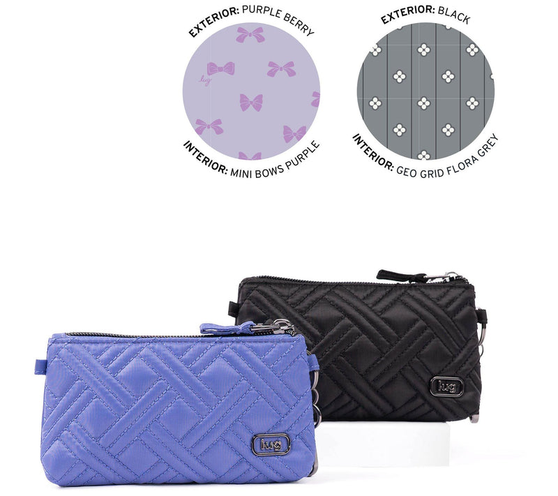 Lug Set of 2 Quilted Coin Pouches - Metro XL — View 3