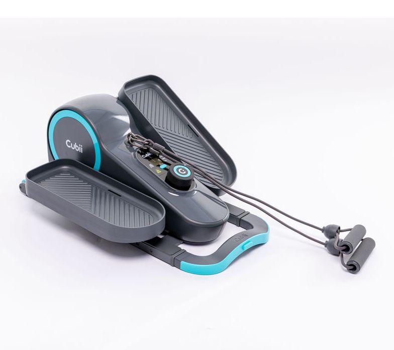 Cubii Go Plus Seated Elliptical with Resistance Band Handle, & Mat — View 3