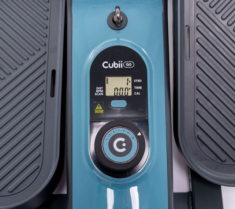 Cubii Go Plus Seated Elliptical with Resistance Band Handle, & Mat — View 9