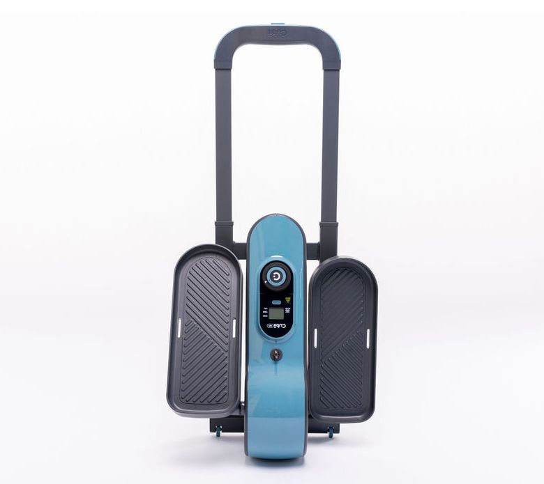 Cubii Go Plus Seated Elliptical with Resistance Band Handle, & Mat — View 8