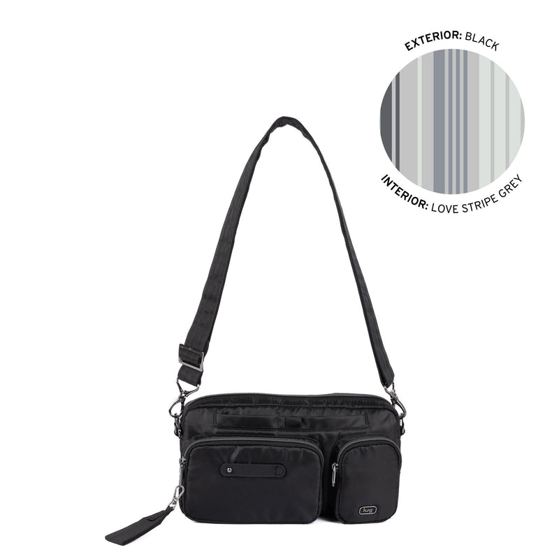 Lug E/W Adjustable Crossbody with Charm Bar - Switcheroo — View 11