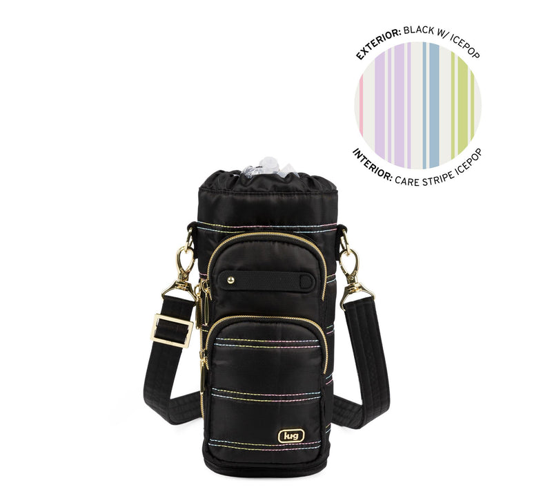 Lug Classic Water Bottle Holder with Charm Bar - Huggie Wide — View 5