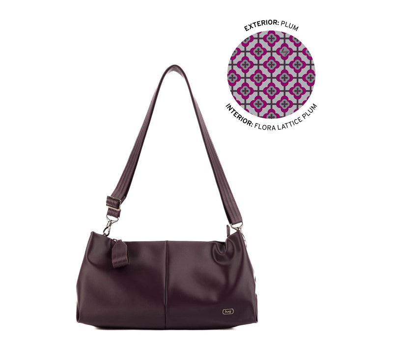Lug Satin Half Luxe Plunge Shoulder Bag — View 5