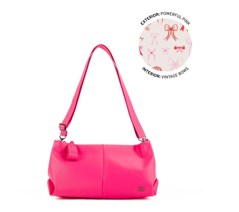 Lug Satin Half Luxe Plunge Shoulder Bag — View 16