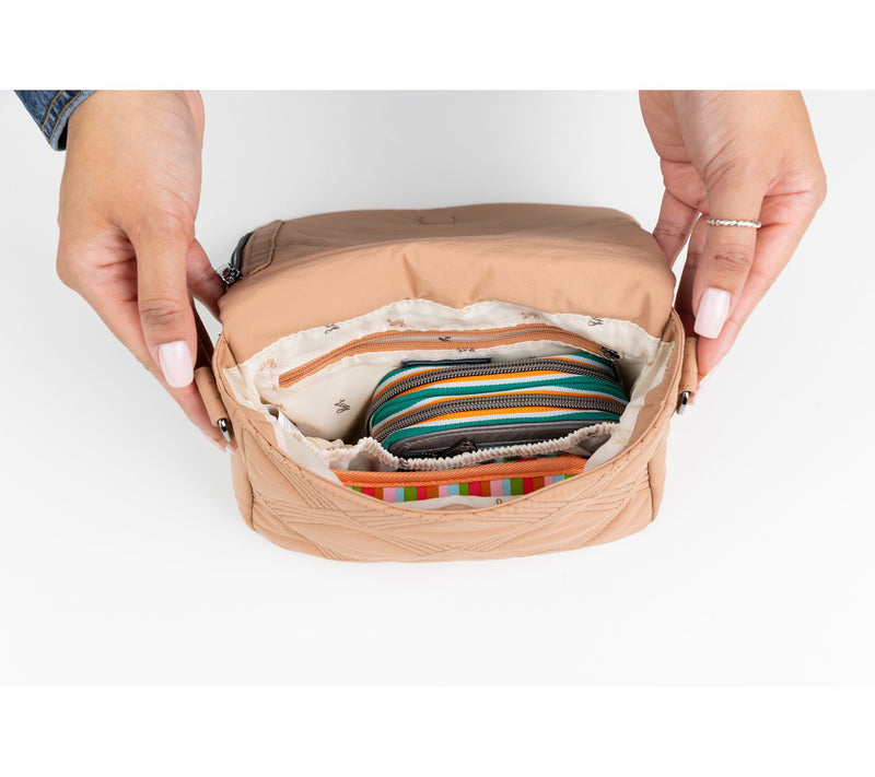 Lug Cloud Go Crossbody with Flap Closure-Wink — View 7
