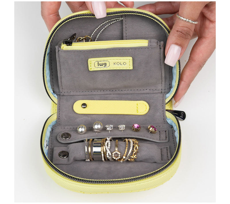 Lug Matte Luxe Mini Jewelry Pouch with Charm Bar - Kolo — View 6