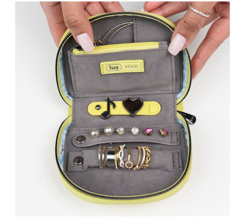 Lug Matte Luxe Mini Jewelry Pouch with Charm Bar - Kolo — View 9