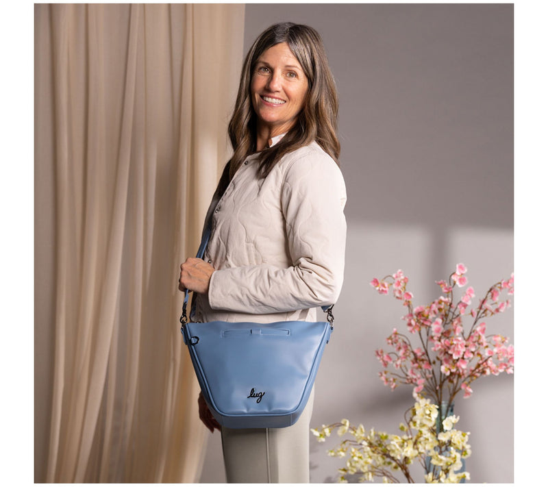 Lug Satin Luxe Medium Shoulder Bag- Quest — View 8