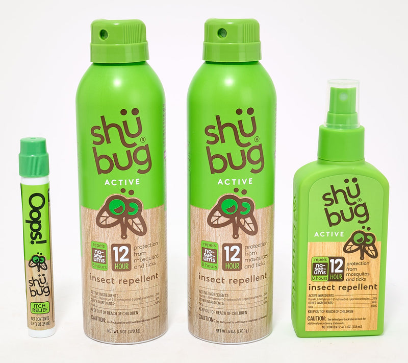 Shubug 4-Piece 12-Hour Active Insect Repellent Kit — Main view