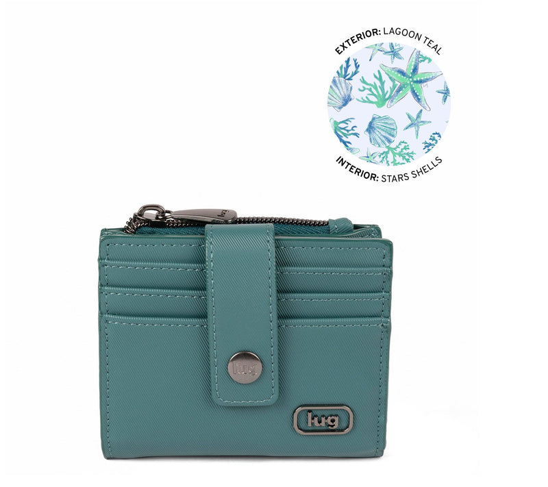 Lug Satin Luxe Compact Wallet with Clasp - Hurdle — View 24