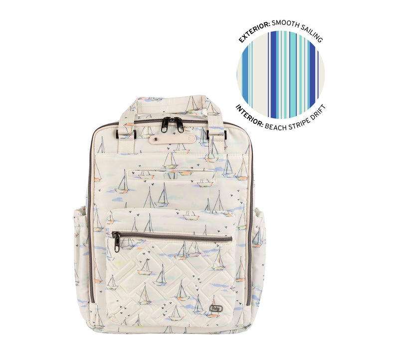 Lug Carryall Backpack  with Charm Bar - Voyager — View 21