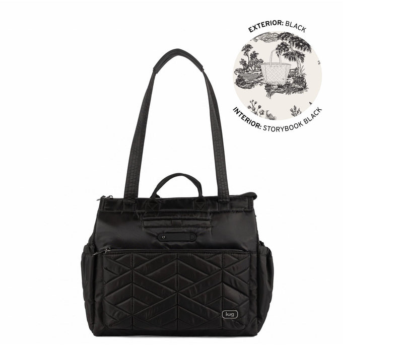 Lug Quilted Tote Bag with RFID & Charm Bar - Soprano — View 17
