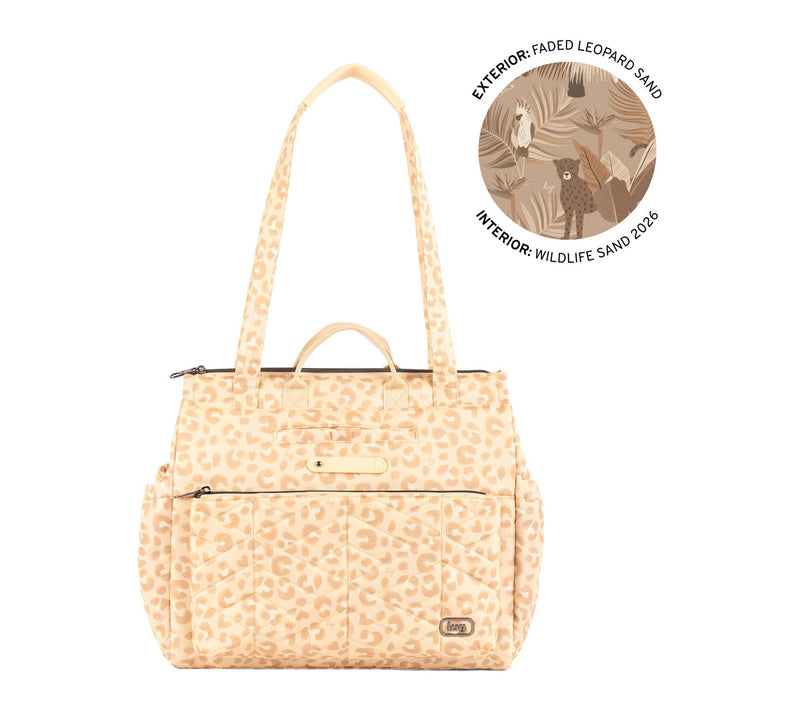 Lug Quilted Tote Bag with RFID & Charm Bar - Soprano — Main view