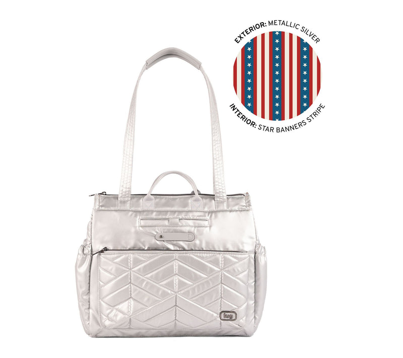 Lug Quilted Tote Bag with RFID & Charm Bar - Soprano — View 19