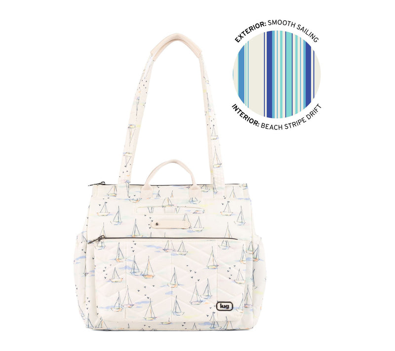 Lug Quilted Tote Bag with RFID & Charm Bar - Soprano — View 22