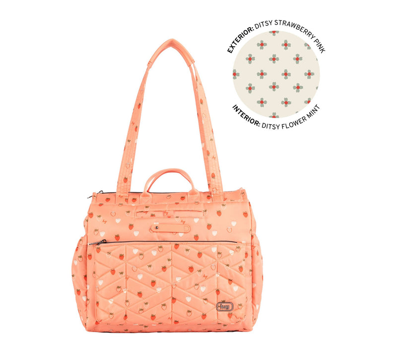 Lug Quilted Tote Bag with RFID & Charm Bar - Soprano — View 24