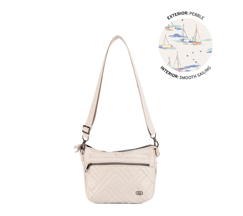 Lug Classic Quilted Crossbody with Charm Bar - Double Dash — View 16