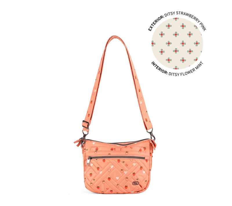 Lug Classic Quilted Crossbody with Charm Bar - Double Dash — View 20