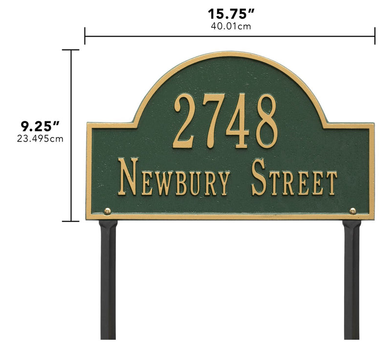 Personalized Arch Marker - Standard Lawn — View 2