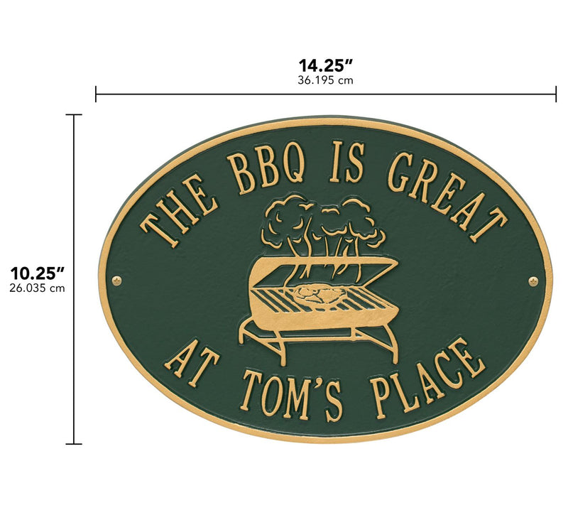 Personalized Grill Plaque — View 6