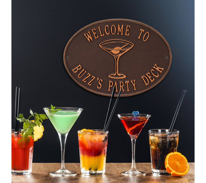 Personalized Martini Plaque — View 4