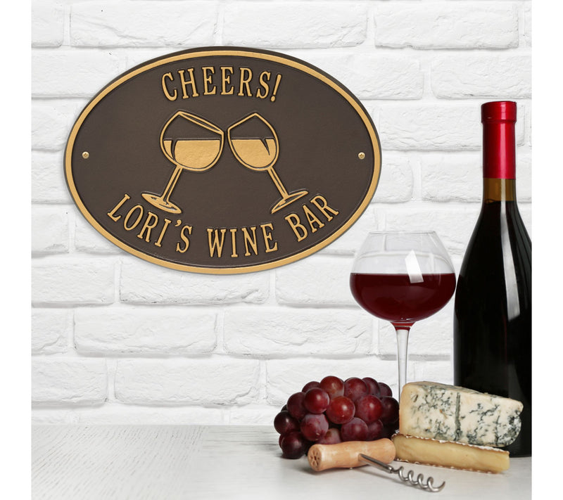 Personalized Wine Plaque — View 3