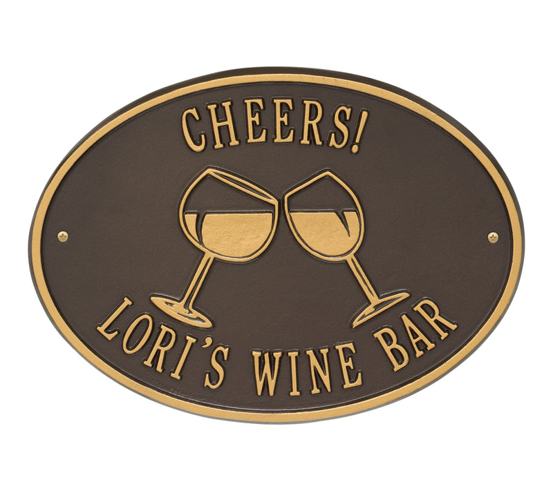 Personalized Wine Plaque — View 9