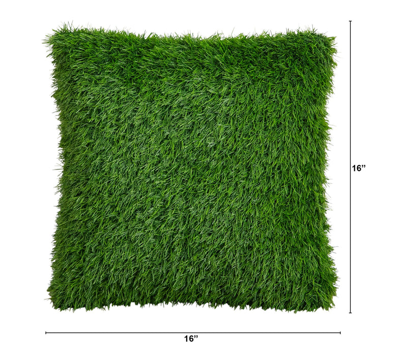 Nearly Natural 15-in UV Resistant Grass PillowCushion — View 4