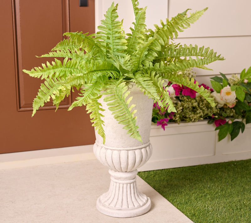 Indoor/Outdoor Decorative Footed Urn by Valerie — View 7