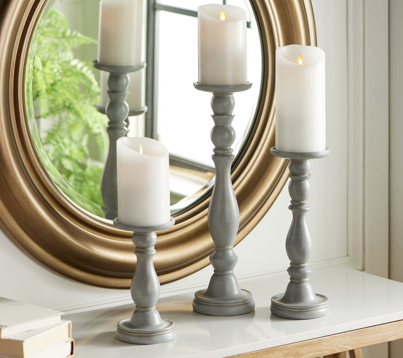 Set of 3 Pedestal Candle Holders by Valerie — View 15