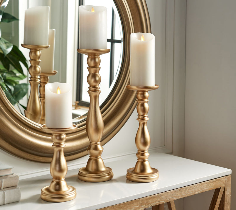 Set of 3 Pedestal Candle Holders by Valerie — View 7