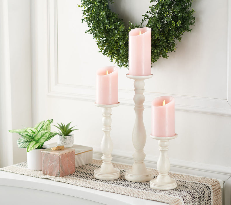 Set of 3 Pedestal Candle Holders by Valerie — View 21