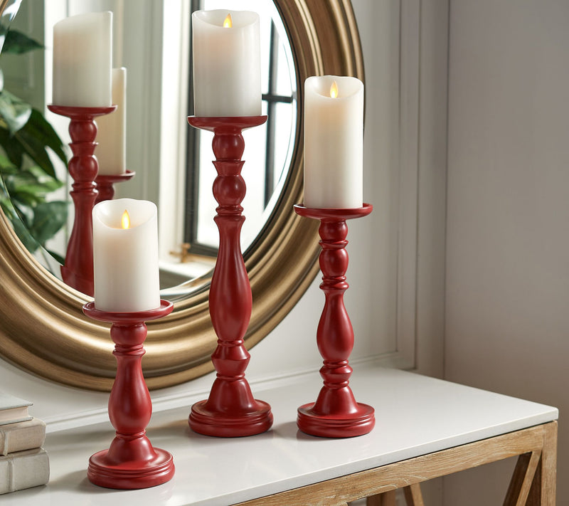 Set of 3 Pedestal Candle Holders by Valerie — View 11