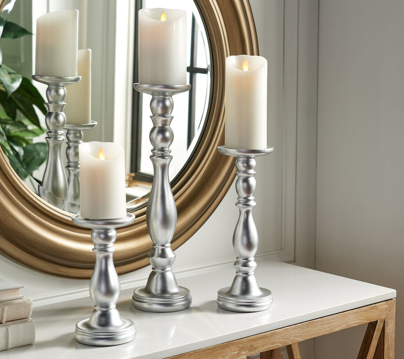 Set of 3 Pedestal Candle Holders by Valerie — View 3