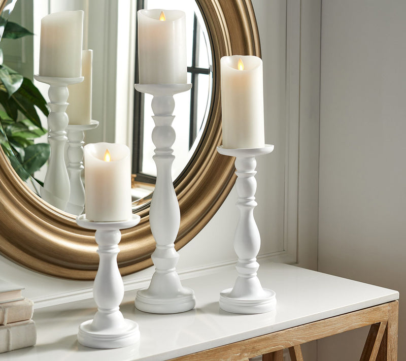 Set of 3 Pedestal Candle Holders by Valerie — View 13