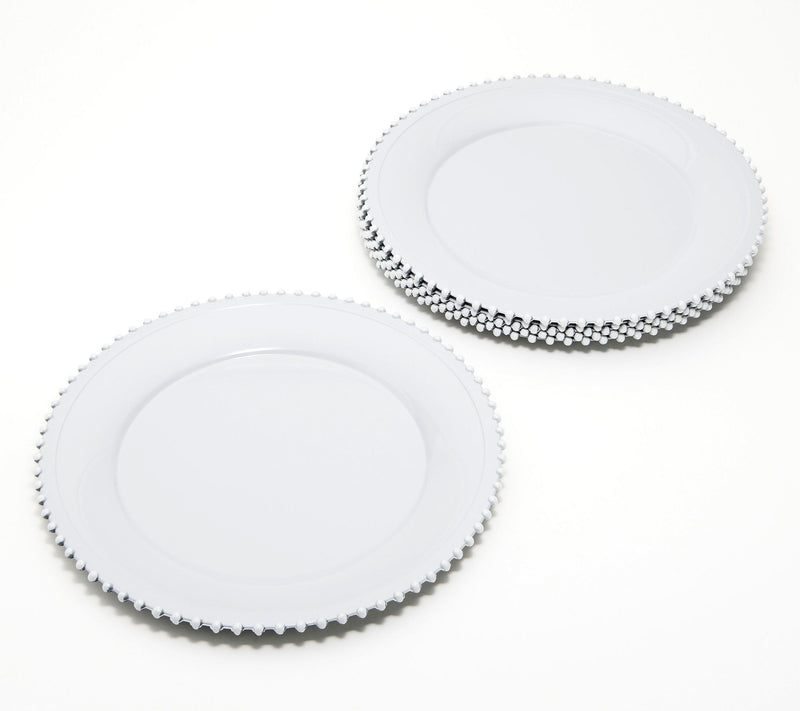 Designing Dining Set of (6) 13" Beaded Edge Chargers — View 17