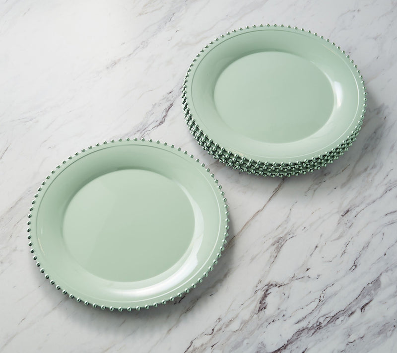 Designing Dining Set of (6) 13" Beaded Edge Chargers — View 11