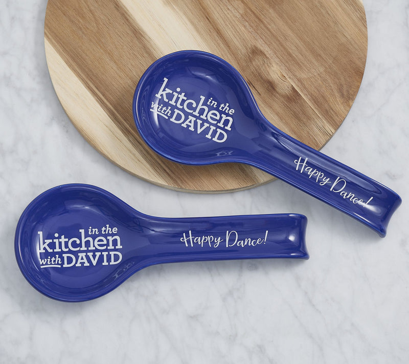 In the Kitchen with David Set of 2 Spoon Rests — View 10