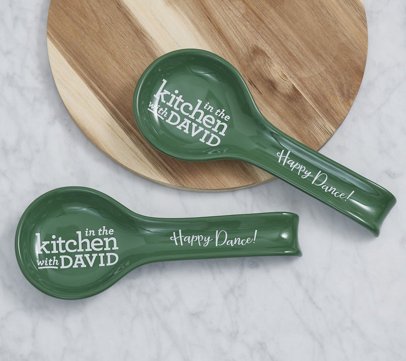 In the Kitchen with David Set of 2 Spoon Rests — View 12